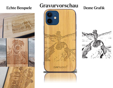 INDIVIDUELL iPhone 12 mini Bambus-Kunststoff